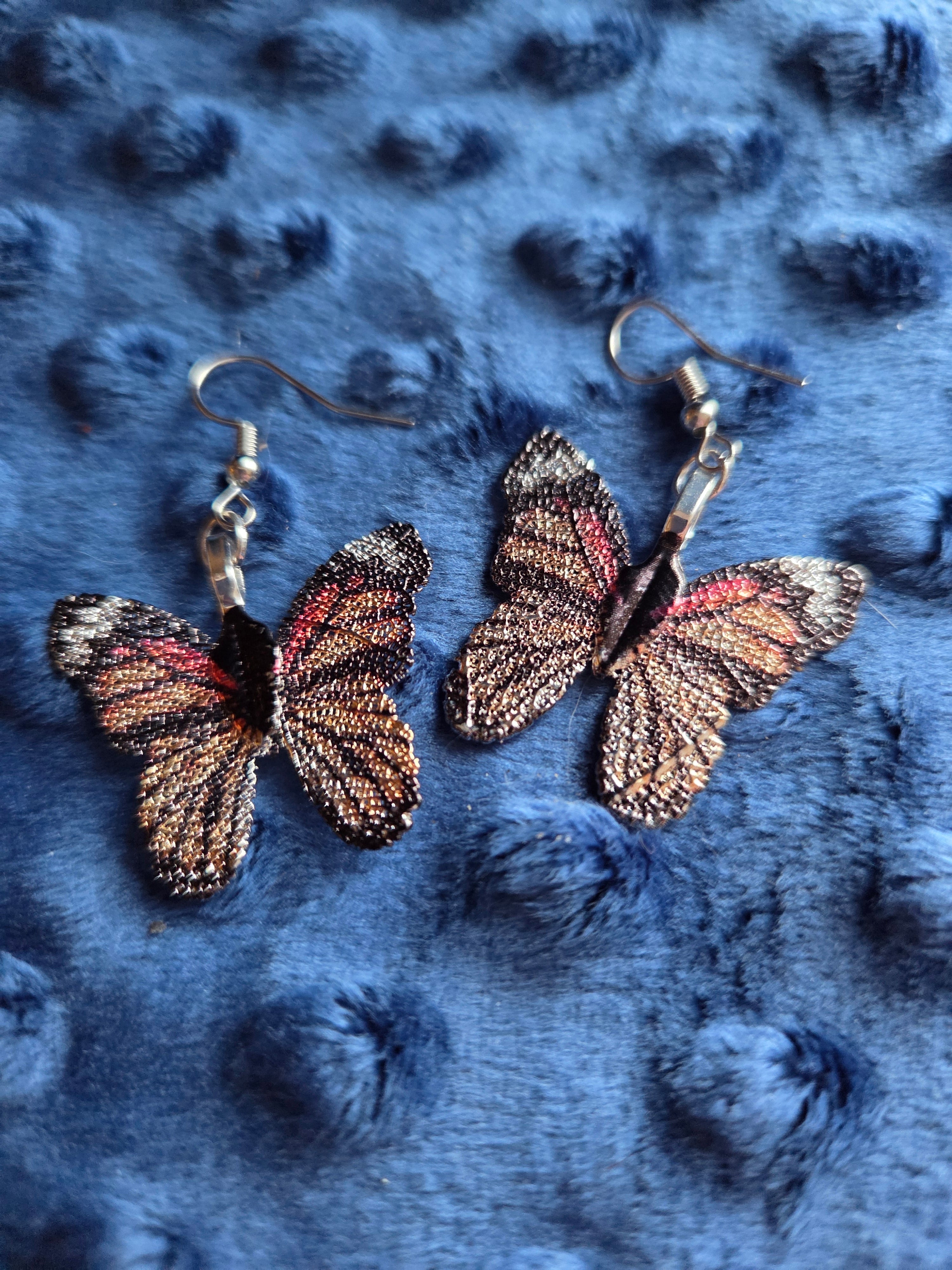 Shimmery Butterfly Earrings