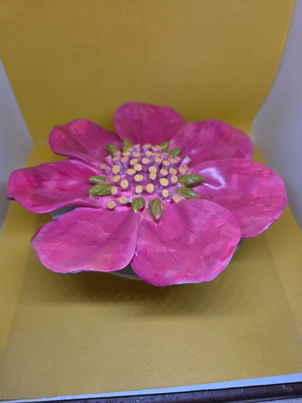 Spring Bloom Pink Flower Wall Hanger
