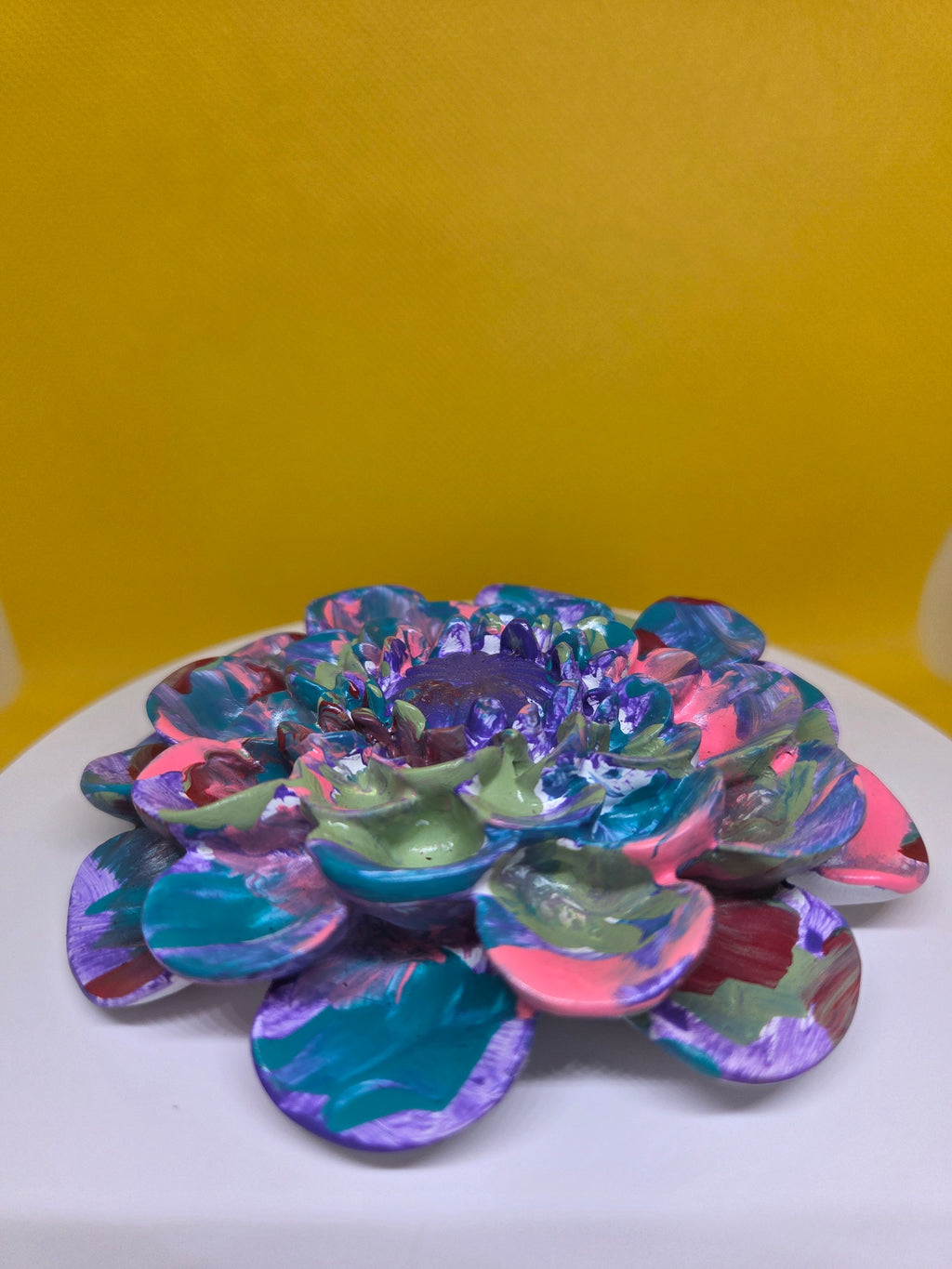 Whimsical Colorful Flower Wall Hanging