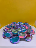 Whimsical Colorful Flower Wall Hanging