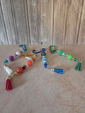 Beaded Keychain or Bag Clip
