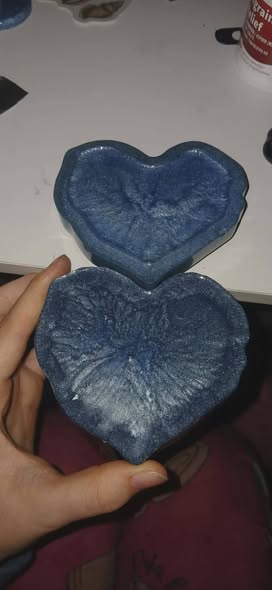 Rose-Topped Resin Trinket Box