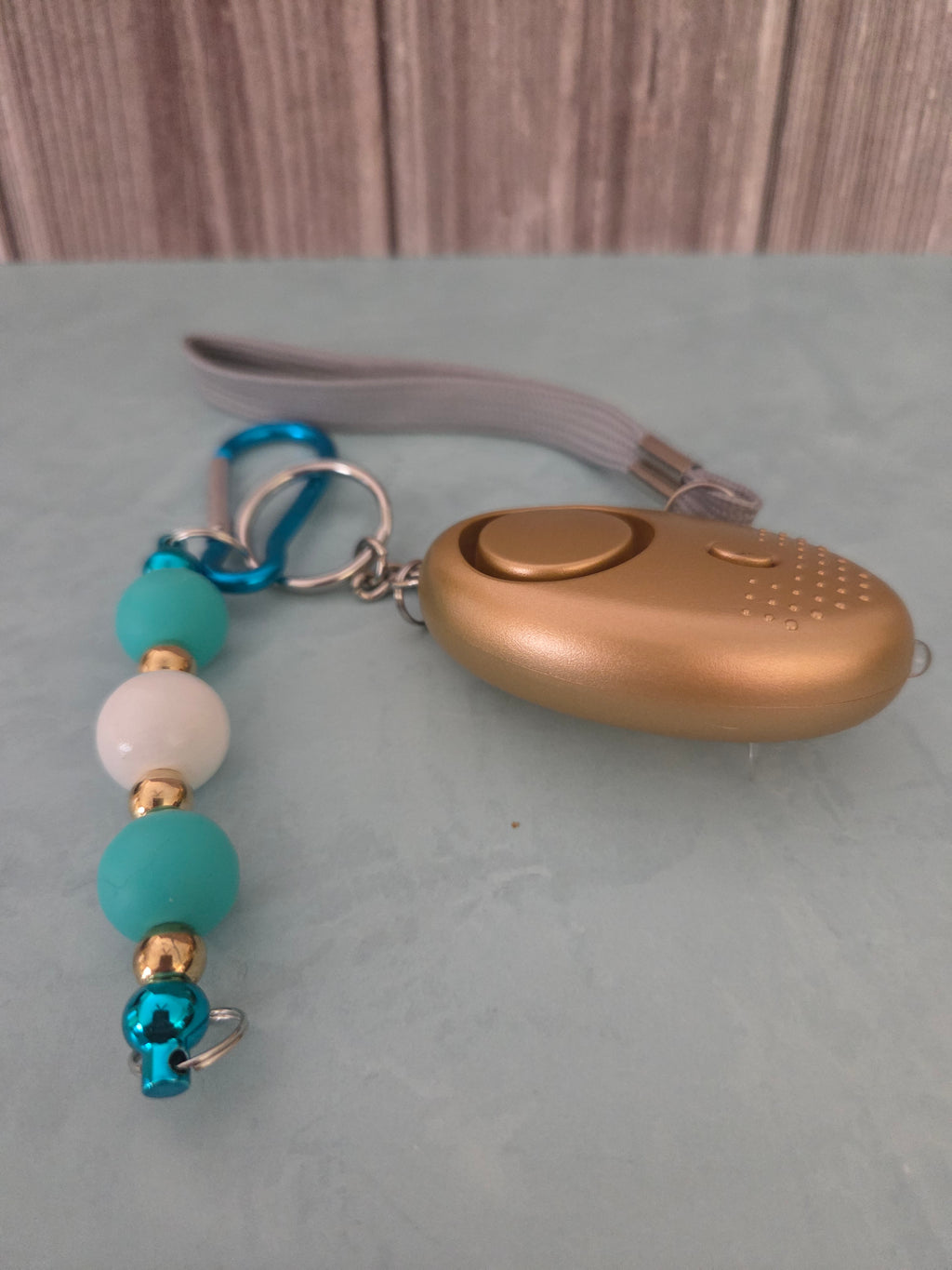 Beaded Keychain and Bag Pulls with Personal Protection Alarm