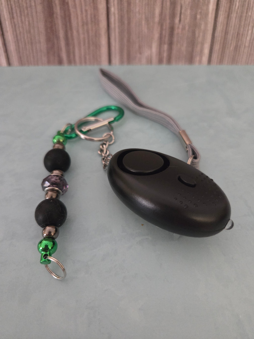 Beaded Keychain and Bag Pulls with Personal Protection Alarm