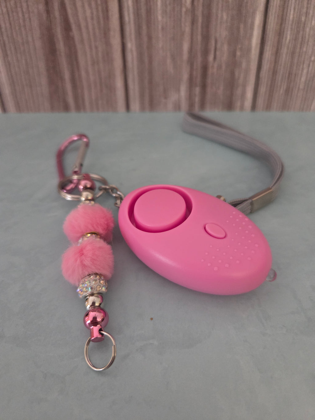 Beaded Keychain and Bag Pulls with Personal Protection Alarm